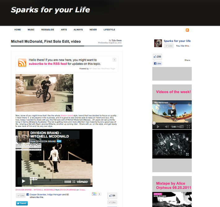 sparks