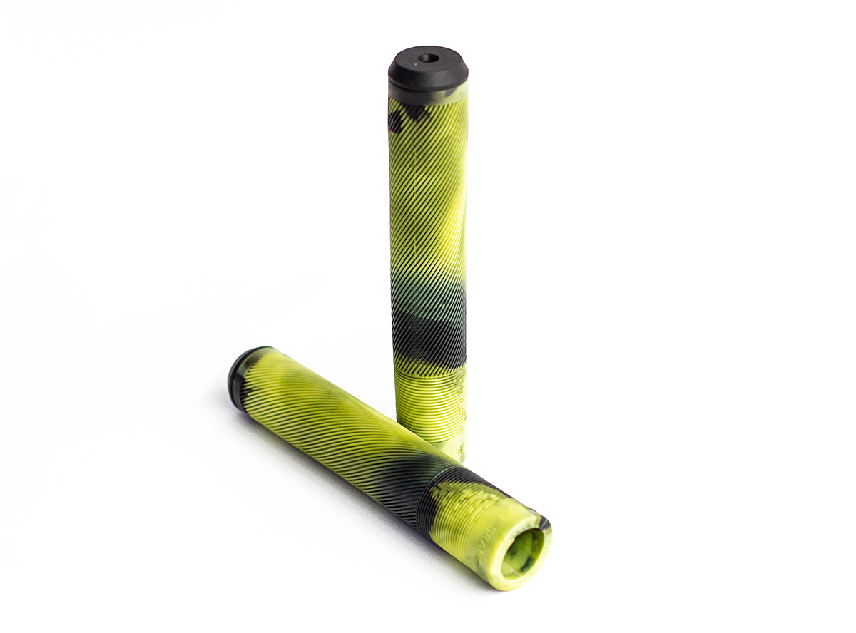 Division Sierra BMX Grips Lime Swirl