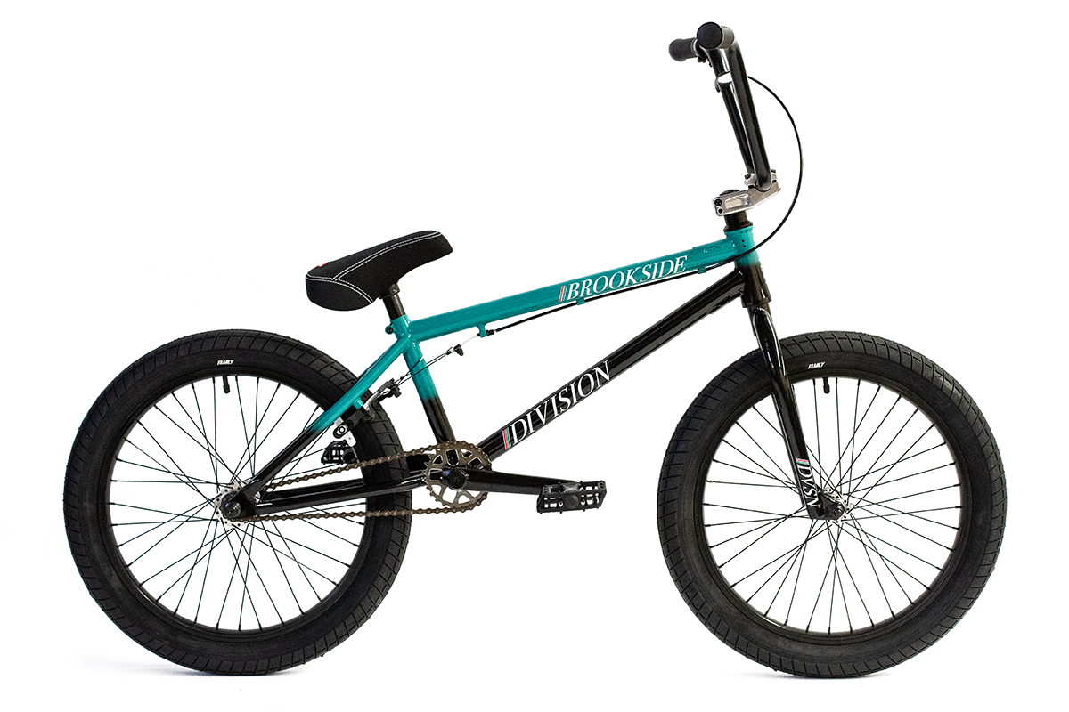 Division Brookside BMX bike Black Teal Fade